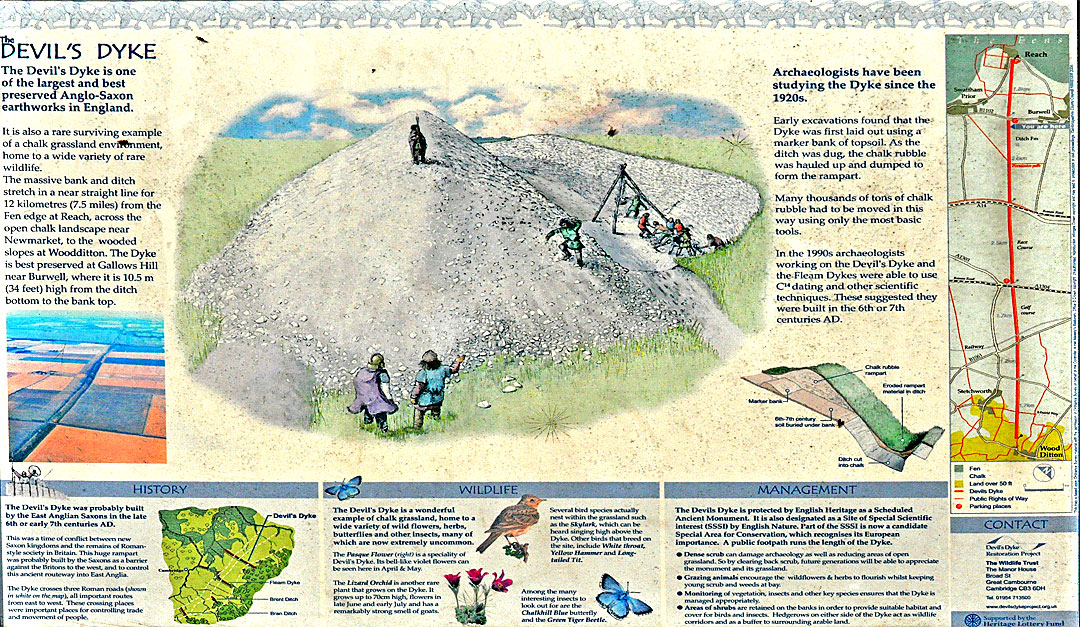Photograph of the Devil's Dyke information board
Click on the image for the gallery