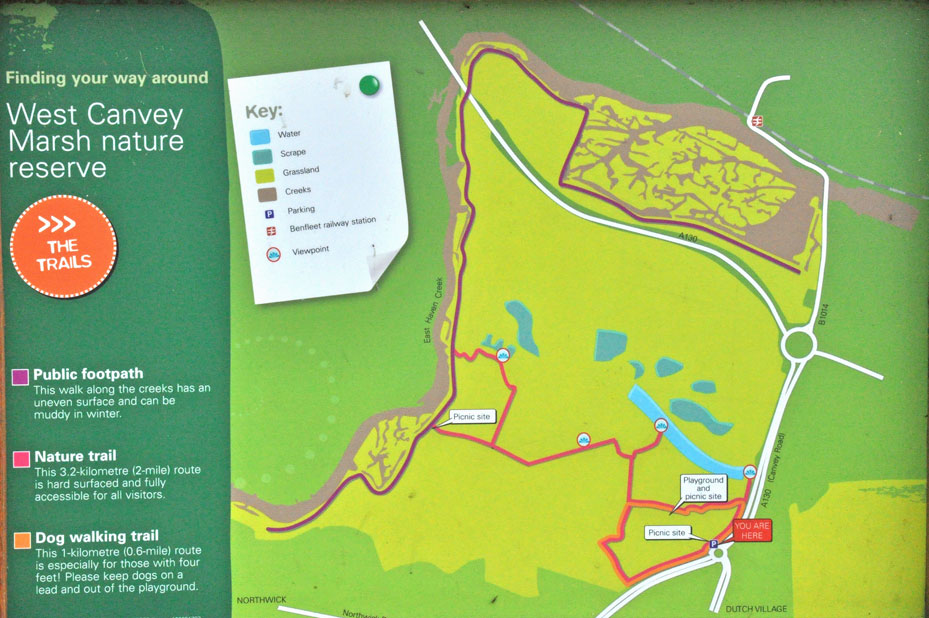 Photograph of the information map
Click for the next photo