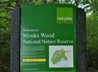 Small photograph of the Monks Wood information board
Click on the image to enlarge
