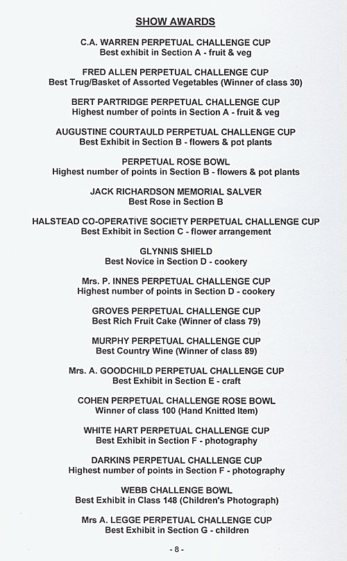 Schedule page 8