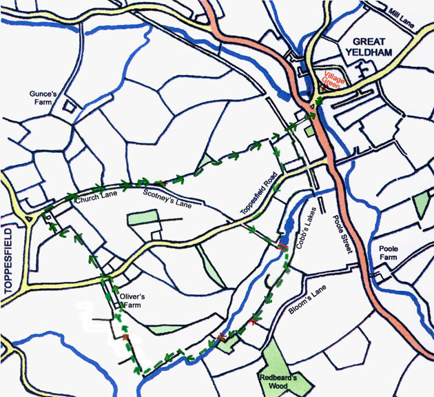 Walk 10a Route map