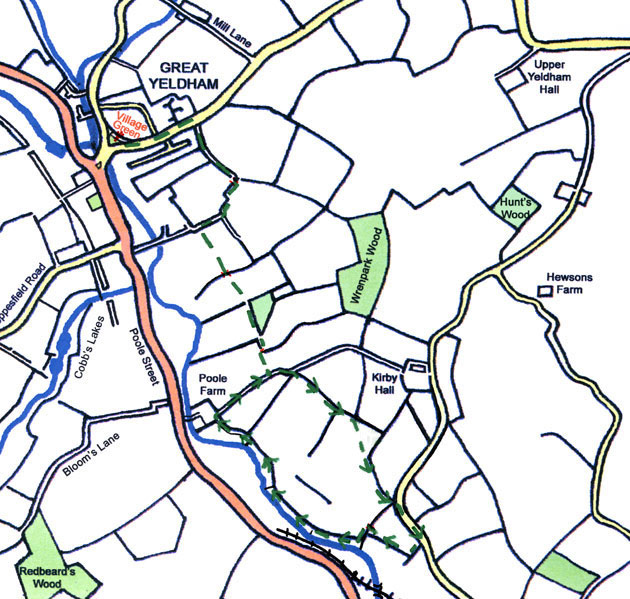 Walk 11a Route map