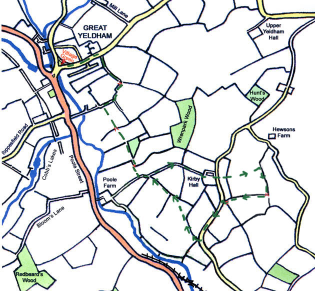 Walk 12a Route map