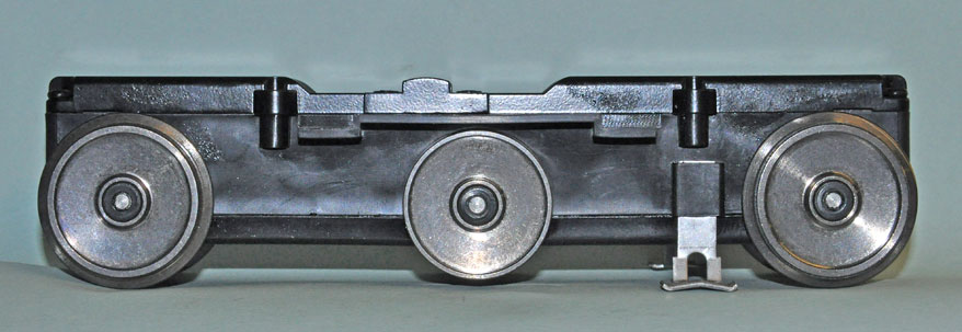 Photo of the motor block with the original wheels