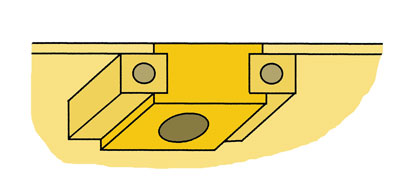 Drawing of bearings fitted to frames