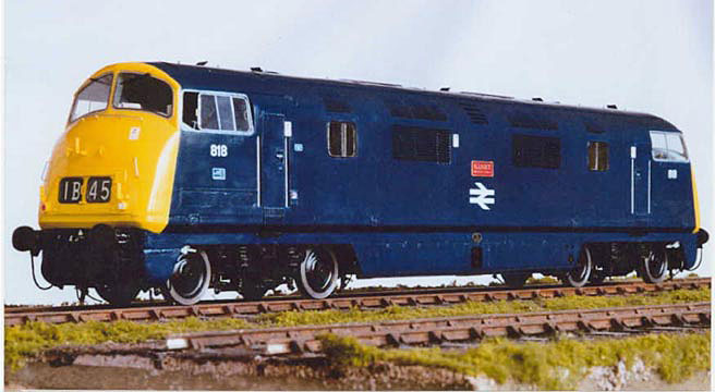 Photograph of a model loco