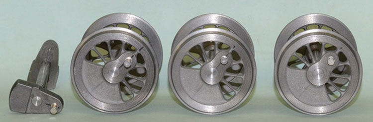 Photo of a set of machined wheels