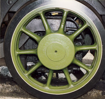 Photo of B12 bogie wheel
