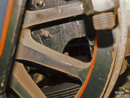 Photo of prototype bogie wheel