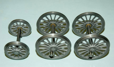 Photo of a set of machined and mounted wheels