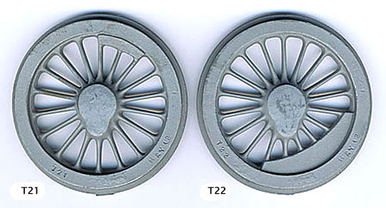 Scan of castings T21 and T22