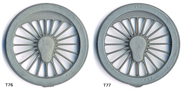 Scan of castings T76 and T77